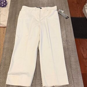 Tribal Cream Stretch-Cotton Pants